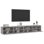 Wand-TV-Möbel 2 Stück in Sonoma-Grau aus Holz 100x30x30 cm von , TV-Möbel - Ref: Foro24-836893, Preis: 104,69 €, Rabatt: %