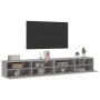 Wand-TV-Möbel 2 Stück in Sonoma-Grau aus Holz 100x30x30 cm von , TV-Möbel - Ref: Foro24-836893, Preis: 106,56 €, Rabatt: %