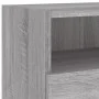 Wand-TV-Möbel 2 Stück in Sonoma-Grau aus Holz 100x30x30 cm von , TV-Möbel - Ref: Foro24-836893, Preis: 104,69 €, Rabatt: %