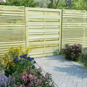 Grünes Zauntor aus imprägniertem Kiefernholz, 100 x 125 cm von vidaXL, Gartentore - Ref: Foro24-45316, Preis: 61,60 €, Rabatt: %