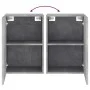 Mueble TV de pared madera ingeniería gris hormigón 40,5x30x60cm by , TV Furniture - Ref: Foro24-836916, Price: 38,31 €, Disco...