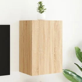 Wand-TV-Möbel aus Sonoma-Eichenfurnierholz 40,5x30x60 cm von , TV-Möbel - Ref: Foro24-836914, Preis: 39,45 €, Rabatt: %