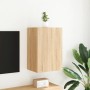 Wand-TV-Möbel aus Sonoma-Eichenfurnierholz 40,5x30x60 cm von , TV-Möbel - Ref: Foro24-836914, Preis: 39,95 €, Rabatt: %