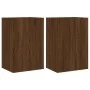 Wand-TV-Möbel 2 Stück aus braunem Eichenholz 40,5x30x60 cm von , TV-Möbel - Ref: Foro24-836923, Preis: 67,46 €, Rabatt: %