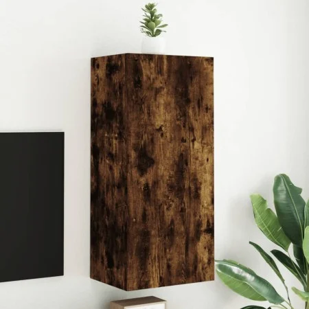 Wand-TV-Möbel aus geräucherter Eichen-Ingenieurholz 40,5x30x90cm. von , TV-Möbel - Ref: Foro24-836928, Preis: 58,93 €, Rabatt: %