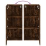 Mueble TV de pared madera ingeniería roble ahumado 40,5x30x90cm by , TV Furniture - Ref: Foro24-836928, Price: 59,87 €, Disco...