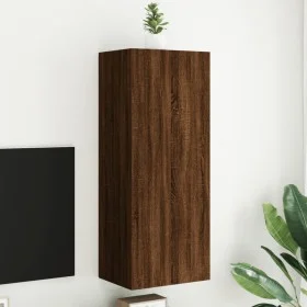Mueble de TV de pared madera marrón roble 40,5x30x102 cm by , TV Furniture - Ref: Foro24-836937, Price: 63,49 €, Discount: %