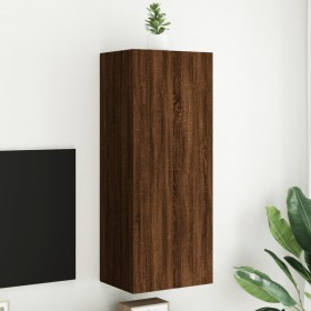 Mueble de TV de pared madera marrón roble 40,5x30x102 cm de , Muebles TV - Ref: Foro24-836937, Precio: 64,51 €, Descuento: %