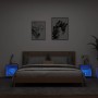 Wand-Nachttische mit LED-Lichtern, 2 Stück, Sonoma-Eiche. von , TV-Möbel - Ref: Foro24-837069, Preis: 44,75 €, Rabatt: %