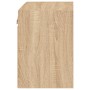 Mesitas de noche de pared con luces LED 2 unidades roble Sonoma de , Muebles TV - Ref: Foro24-837069, Precio: 44,69 €, Descue...