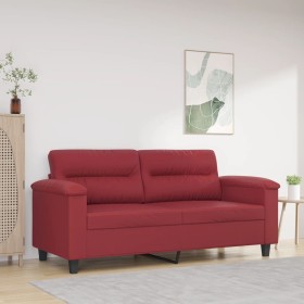 Zweisitziges Kunstledersofa in Weinrot, 140 cm. von , Sofas - Ref: Foro24-359586, Preis: 250,68 €, Rabatt: %