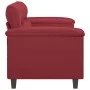 Zweisitziges Kunstledersofa in Weinrot, 140 cm. von , Sofas - Ref: Foro24-359586, Preis: 246,62 €, Rabatt: %