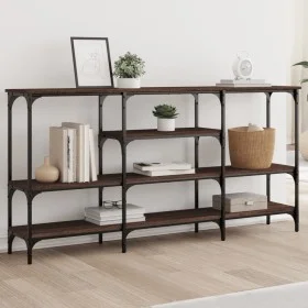Ingenieurholz-Konsolentisch in Eichenbraun 160x29x80 cm von , Seitentische - Ref: Foro24-839067, Preis: 84,36 €, Rabatt: %
