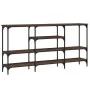 Ingenieurholz-Konsolentisch in Eichenbraun 160x29x80 cm von , Seitentische - Ref: Foro24-839067, Preis: 84,36 €, Rabatt: %