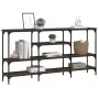 Mesa consola madera de ingeniería marrón roble 160x29x80 cm by , Side tables - Ref: Foro24-839067, Price: 84,36 €, Discount: %