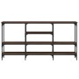 Mesa consola madera de ingeniería marrón roble 160x29x80 cm by , Side tables - Ref: Foro24-839067, Price: 85,44 €, Discount: %