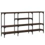 Ingenieurholz-Konsolentisch in Eichenbraun 160x29x80 cm von , Seitentische - Ref: Foro24-839067, Preis: 84,36 €, Rabatt: %