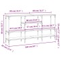 Mesa consola madera de ingeniería marrón roble 160x29x80 cm by , Side tables - Ref: Foro24-839067, Price: 85,44 €, Discount: %