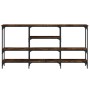 Mesa consola madera de ingeniería roble ahumado 160x29x80 cm by , Side tables - Ref: Foro24-839065, Price: 82,47 €, Discount: %