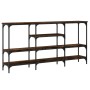 Konsole aus geräucherter Eichen-Ingenieurholz 160x29x80 cm. von , Seitentische - Ref: Foro24-839065, Preis: 82,47 €, Rabatt: %