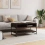 Mesa de centro madera contrachapada roble marrón 90x50x45 cm by , Coffee table - Ref: Foro24-838972, Price: 49,21 €, Discount: %