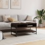 Mesa de centro madera contrachapada roble marrón 90x50x45 cm by , Coffee table - Ref: Foro24-838972, Price: 49,61 €, Discount: %
