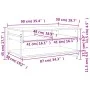 Mesa de centro madera contrachapada roble marrón 90x50x45 cm by , Coffee table - Ref: Foro24-838972, Price: 49,21 €, Discount: %