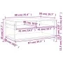 Mesa de centro madera contrachapada roble ahumado 90x50x45 cm by , Coffee table - Ref: Foro24-838970, Price: 47,63 €, Discoun...