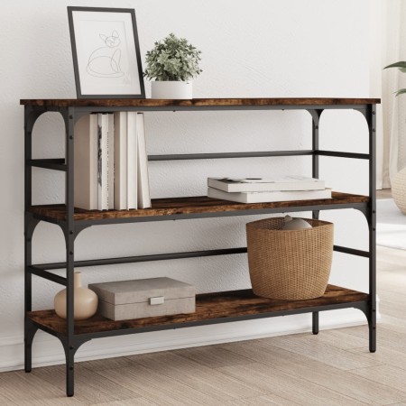 Konsole aus geräucherter Eichen-Ingenieurholz 100x32x75 cm. von , Seitentische - Ref: Foro24-839050, Preis: 61,64 €, Rabatt: %