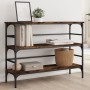 Mesa consola madera de ingeniería roble ahumado 100x32x75 cm by , Side tables - Ref: Foro24-839050, Price: 61,64 €, Discount: %