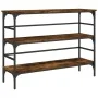 Mesa consola madera de ingeniería roble ahumado 100x32x75 cm de , Mesas auxiliares - Ref: Foro24-839050, Precio: 60,80 €, Des...
