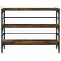 Mesa consola madera de ingeniería roble ahumado 100x32x75 cm by , Side tables - Ref: Foro24-839050, Price: 61,64 €, Discount: %