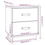2 solid pine wood bedside tables 40x34x45 cm by vidaXL, Nightstands - Ref: Foro24-818328, Price: 87,11 €, Discount: %