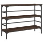Mesa consola madera de ingeniería marrón roble 100x32x75 cm by , Side tables - Ref: Foro24-839052, Price: 63,51 €, Discount: %