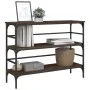 Mesa consola madera de ingeniería marrón roble 100x32x75 cm by , Side tables - Ref: Foro24-839052, Price: 62,71 €, Discount: %