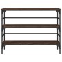 Mesa consola madera de ingeniería marrón roble 100x32x75 cm by , Side tables - Ref: Foro24-839052, Price: 63,51 €, Discount: %
