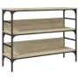 Mesa consola madera de ingeniería roble Sonoma 100x32x75 cm by , Side tables - Ref: Foro24-839059, Price: 64,69 €, Discount: %