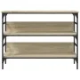 Mesa consola madera de ingeniería roble Sonoma 100x32x75 cm by , Side tables - Ref: Foro24-839059, Price: 64,69 €, Discount: %