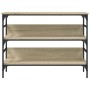 Mesa consola madera de ingeniería roble Sonoma 100x32x75 cm by , Side tables - Ref: Foro24-839059, Price: 65,01 €, Discount: %