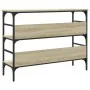 Mesa consola madera de ingeniería roble Sonoma 100x32x75 cm by , Side tables - Ref: Foro24-839059, Price: 64,69 €, Discount: %