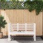 Massive Gartenbank aus weißer Kiefer 111,5x53x71 cm von , Gartenbänke - Ref: Foro24-825136, Preis: 78,65 €, Rabatt: %