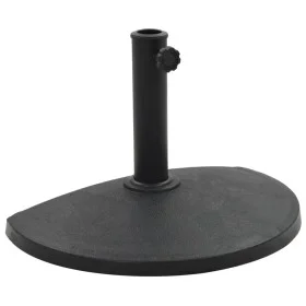 Halbkreisförmiger Sonnenschirmständer aus schwarzem Polyresin, 9 kg von vidaXL, Schirmständer - Ref: Foro24-45198, Preis: 47,...