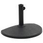 Halbkreisförmiger Sonnenschirmständer aus schwarzem Polyresin, 9 kg von vidaXL, Schirmständer - Ref: Foro24-45198, Preis: 55,...