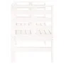 Banco de jardín madera maciza de pino blanco 111,5x53x71 cm de , Bancos de jardín - Ref: Foro24-825136, Precio: 77,97 €, Desc...