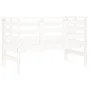 Banco de jardín madera maciza de pino blanco 111,5x53x71 cm de , Bancos de jardín - Ref: Foro24-825136, Precio: 77,97 €, Desc...
