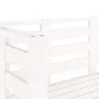 Banco de jardín madera maciza de pino blanco 111,5x53x71 cm de , Bancos de jardín - Ref: Foro24-825136, Precio: 77,97 €, Desc...