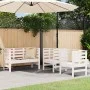 3-teiliges Gartensitzgruppen-Set aus massivem Kiefernholz in Weiß. von , Gartensets - Ref: Foro24-825143, Preis: 178,44 €, Ra...