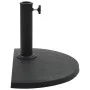 Halbkreisförmiger Sonnenschirmständer aus schwarzem Polyresin, 9 kg von vidaXL, Schirmständer - Ref: Foro24-45198, Preis: 47,...