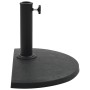 Halbkreisförmiger Sonnenschirmständer aus schwarzem Polyresin, 9 kg von vidaXL, Schirmständer - Ref: Foro24-45198, Preis: 55,...