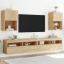Muebles de TV con luces LED 2 uds roble Sonoma 40,5x30x60 cm de , Muebles TV - Ref: Foro24-837034, Precio: 78,23 €, Descuento: %